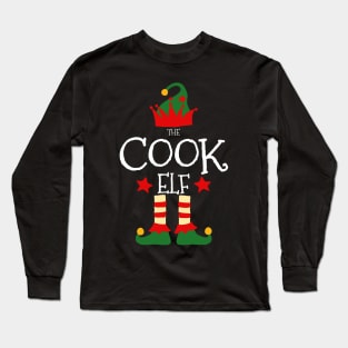 Cook Elf Matching Family Group Christmas Party Pajamas Long Sleeve T-Shirt